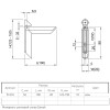 Полкодержатель Ferro Fiori M 7050.97, нагрузка 10 кг хром