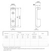 Держатель для трубы 30х15 навесной Ferro Fiori M 11020.77 черный