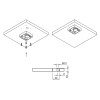 Ножка мебельная Ferro Fiori M 12030 h=16, с площадкой 60х60, нагрузка 200 кг хром