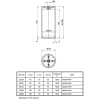 Ножка мебельная Ferro Fiori PL 11000, d=70, h=160, нагрузка 1000 кг, прозрачный