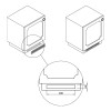 Решетка вентиляционная 480х60 (454х42.5), белая