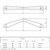 Ручка мебельная пластиковая PL 0374.96, белый, Италия