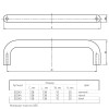 Ручка мебельная пластиковая PL 0372.128, белый, Италия