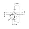 R-2DX соединение тройное правое
