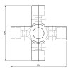 R-45 соединение "+" образное