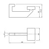 Держатель для бумаги Cosma PIANO 2.0 L=280 mm, черный