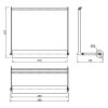Держатель для бумаги Cosma PIANO 2.0 L=280 mm, черный