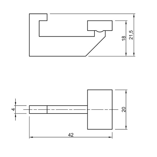 Тримач для паперу Cosma PIANO 2.0 L = 280 mm, нікель