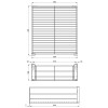 Корзина 500мм, с креплением к фасаду, г430*ш464*в155, хром
