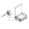 Корзина 900мм белый/стекло (внутренняя), Essence VIBO VIBO (CCTGM90EVBO)