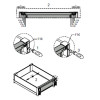 Корзина 900мм белый/стекло (внутренняя), Essence VIBO VIBO (CCTGM90EVBO)