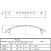 Ручка меблева C-434-111 / 128 G2 хром