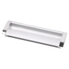 Ручка мебельная UA 08/C00/04/128 (DU 08 AL/128 G2) врезная алюминий/хром