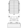Корзина 400мм, г425*ш364*в140, хром
