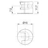 Эксцентриковая стяжка Rastex 15/15, цинк (9059487) Hettich