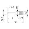 Дюбель быстрого монтажа под Rastex DU 325 (9046182) Hettich