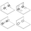 Уголок монтажный двойной сосна limba 1401