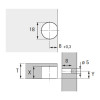Стяжка Toolex VB 54/16 для полок (1049582) Hettich