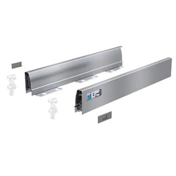 Комплект боковин Atira L=470мм H=54мм серебро (9195080) Hettich