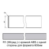 Столешница RICCI 3366 Luna торец под 90 гр. влагостойкая 4200х600х40мм