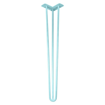 Ножка мебельная HAIRPIN Leg 3ROD Big h71см азур (бирюзовая)