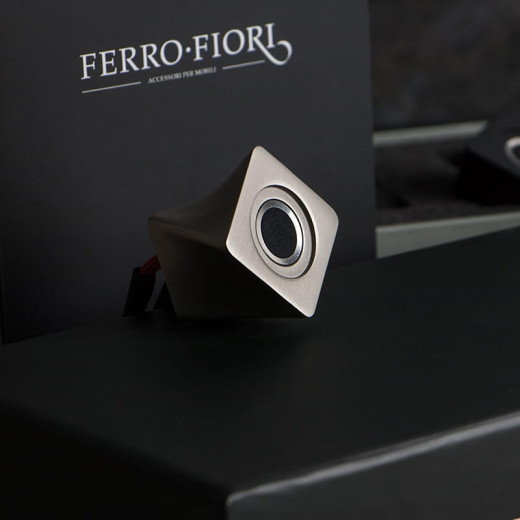 Ручка мебельная Ferro Fiori M 0800 никель | с отпечатком пальца