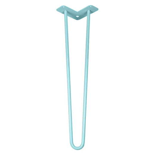 Ножка мебельная HAIRPIN Leg 2ROD Big h55см азур (бирюзовая)