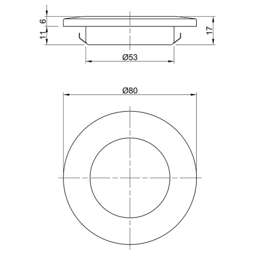 LED-светильник Cordino 220В, 4Вт, 4000K (дневной свет), чёрный