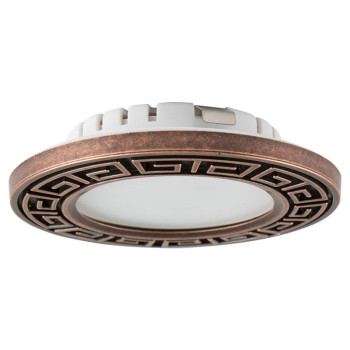 LED-світильник Greca 220В, 4Вт, 4000K (денне світло), антична мідь