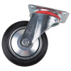Колесо гумове на майданчику H 150/604, Ø 150 мм, max 160кг, чорне