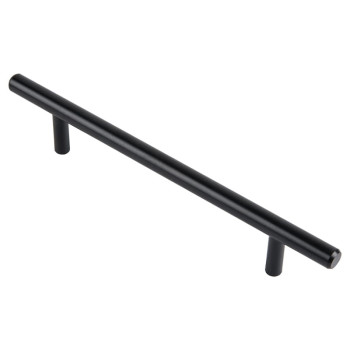 Ручка релинговая RE 1010/128 (DR 10/128 G1) монолит Ø 10 черный