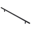 Ручка релинговая RE 1010/224 (DR 10/224 G1) монолит Ø 10 черный