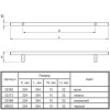 Ручка релинговая RE 1010/224 (DR 10/224 G1) монолит Ø 10 черный