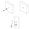 Муфта разжимная с нейлоновым шариком М4 D=8, латунь