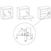Полкодержатель Save, 2 штифта D=5, никель