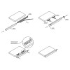Линза светорассеивающая для профиля ТОРЦЕВОГО, L=3м, поликарбонат, молочный