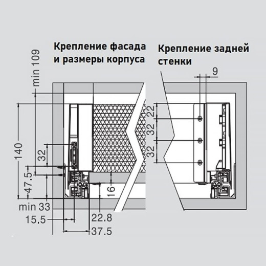 Комплект Muller Box profi line L-350 Н-127 антрацит