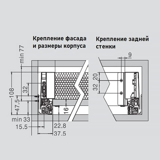 Комплект Muller Box profi line L-400 Н-95 антрацит
