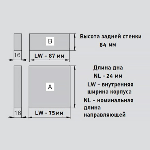 Комплект Muller Box profi line L-500 Н-95 антрацит