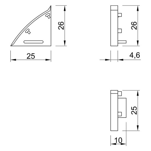 Заглушка левая EGGER beige damped (AC15)