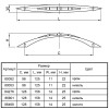 Ручка меблева D-663/96 G2 C-663-110 хром