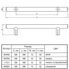 Ручка релинговая RE 1008/128 (DR 10/128 G6) монолит Ø 12 алюминий