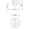 Эксцентриковая стяжка Rastex 15/22, цинк (1048254) Hettich