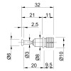 Дюбель быстрого монтажа под Rastex DU 332 (9046184) Hettich