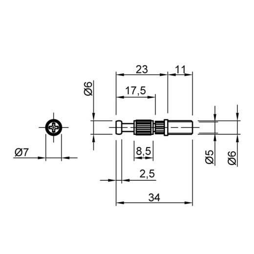 Дюбель ввинчиваемый Twister под Rastex DU 243 (9047862) Hettich