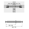 Дюбель двойной под Rastex DU 868 46/30мм (1056170) Hettich