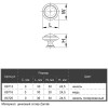 Ручка мебельная Marella M 24232.30 никель полированный