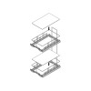 Карго IQ plus W=300мм (065860) (без направляющих и вставок) Hettich