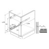 Карго IQ plus W=300мм (065860) (без направляющих и вставок) Hettich