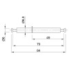 Дюбель двойной под Rastex DU 853 49/30мм (79568) Hettich
